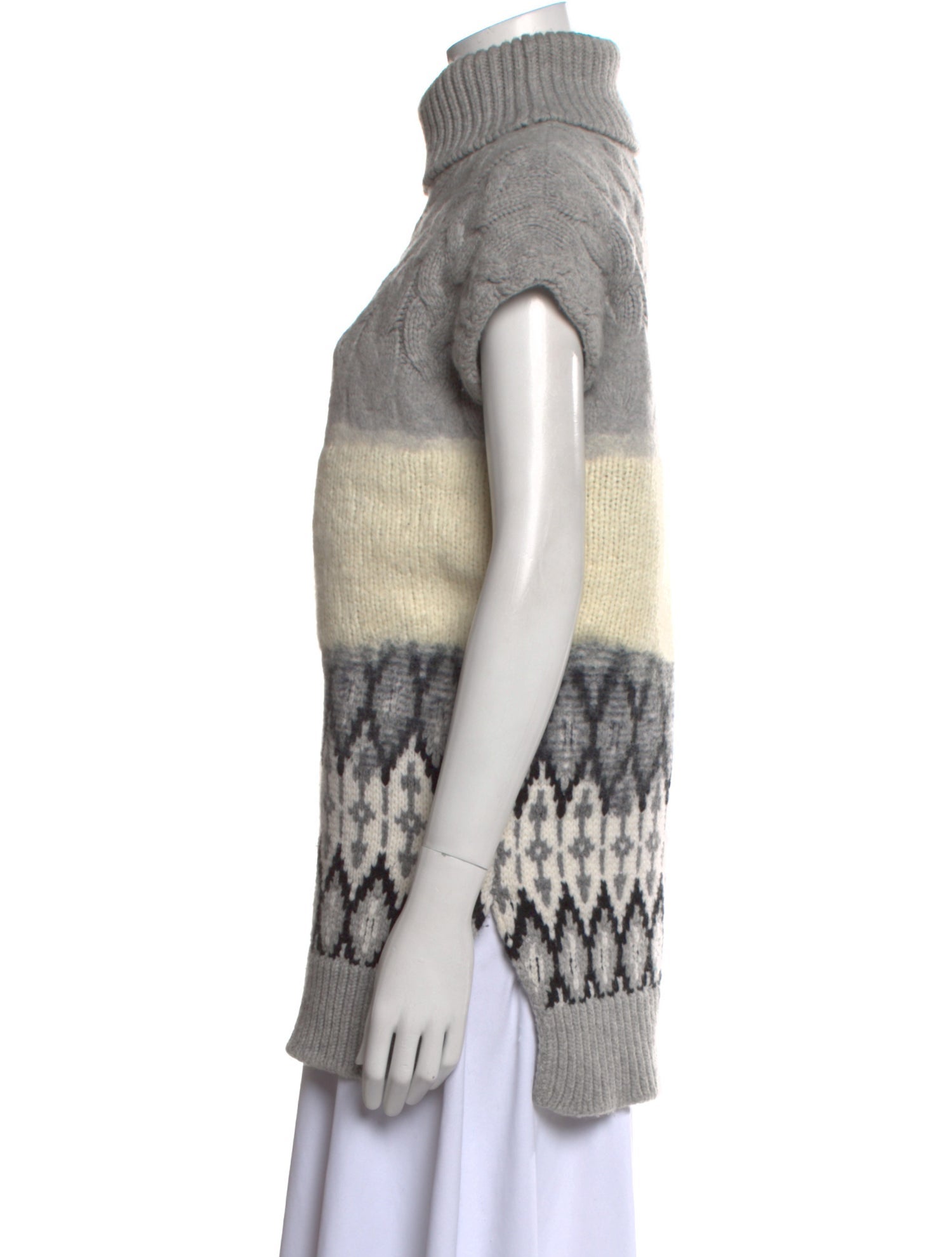 Prabal Gurung Virgin Wool Striped Sweater