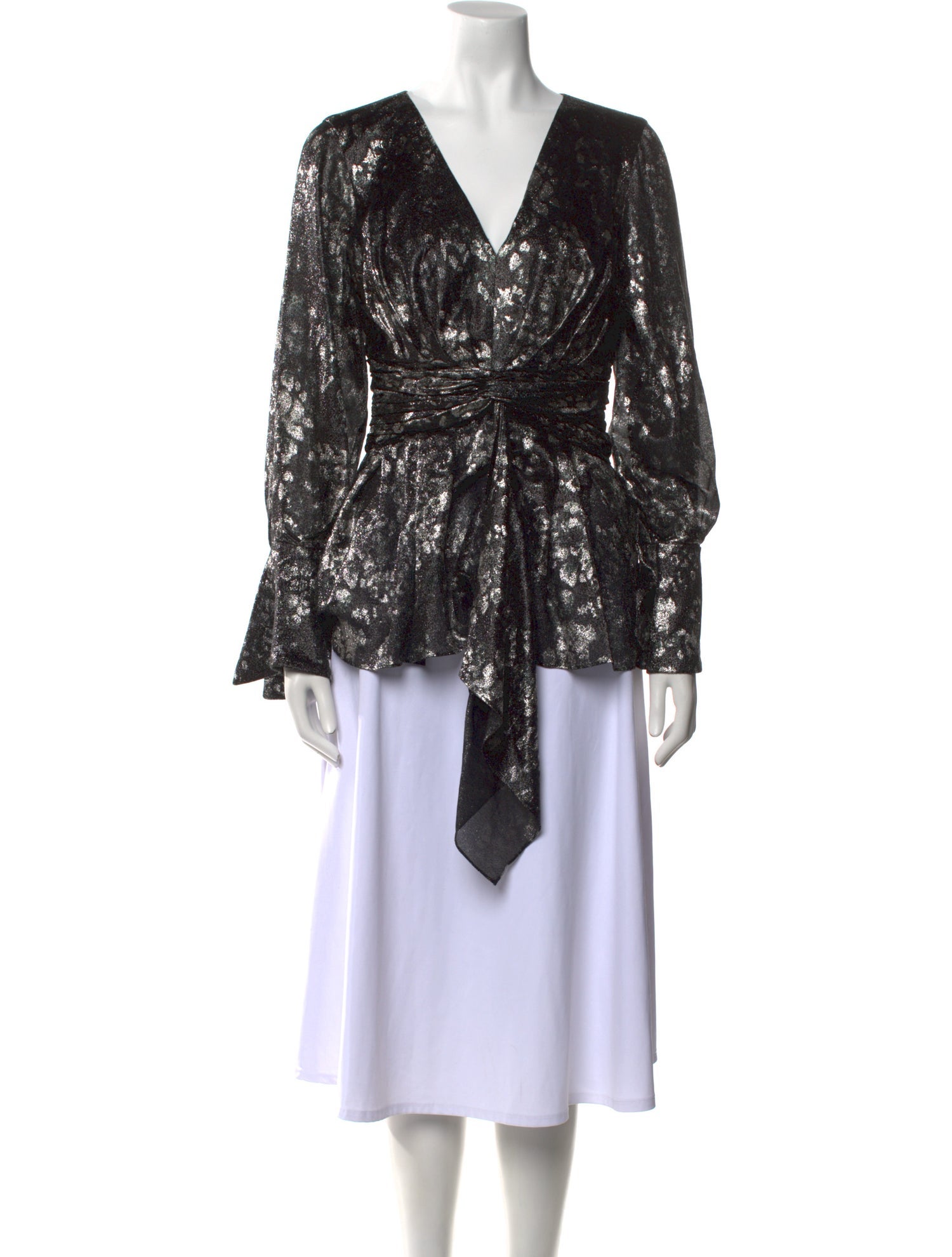 Prabal Gurung Silk Printed Blouse w/ Tags