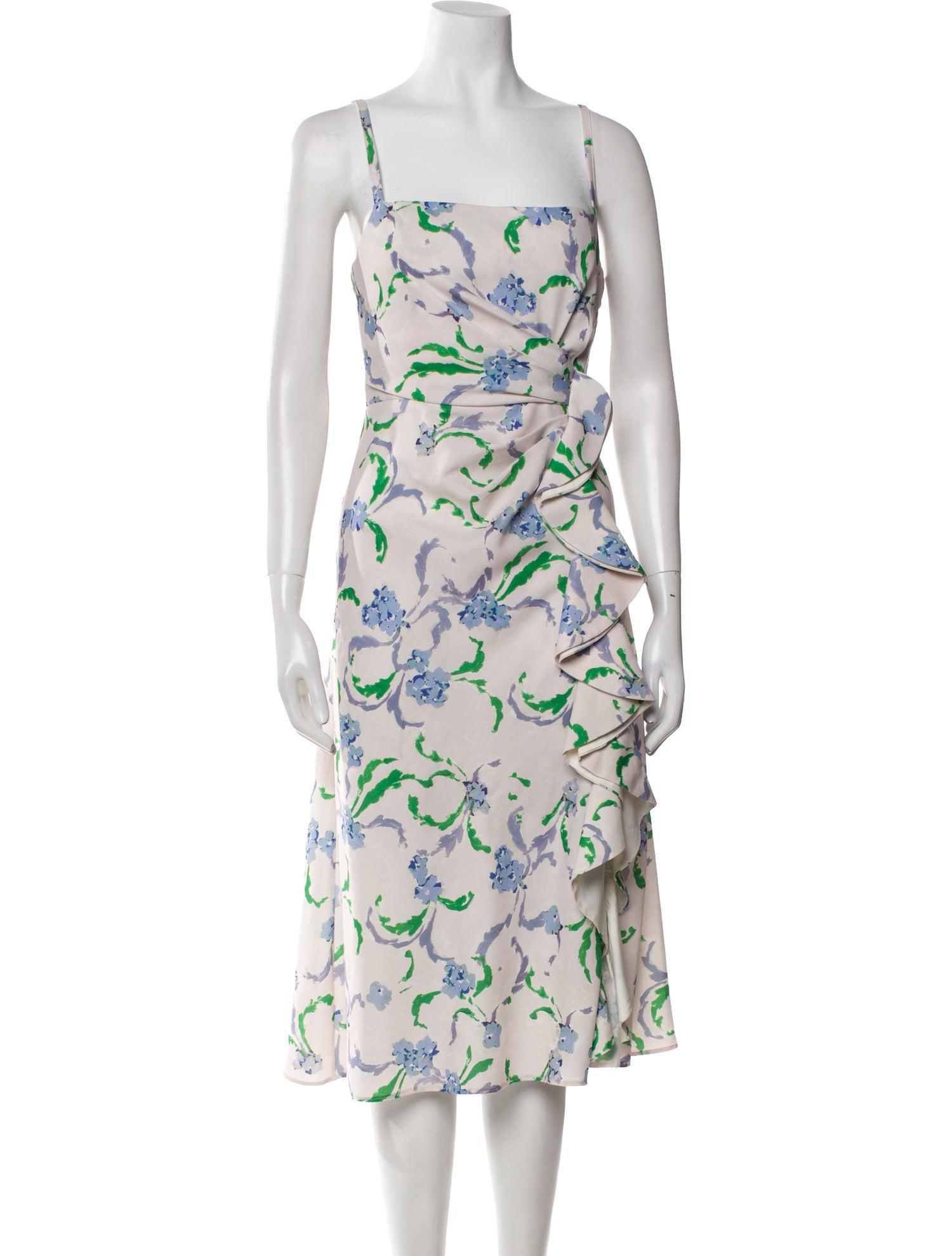 Prabal Gurung Floral Print Midi Length Dress