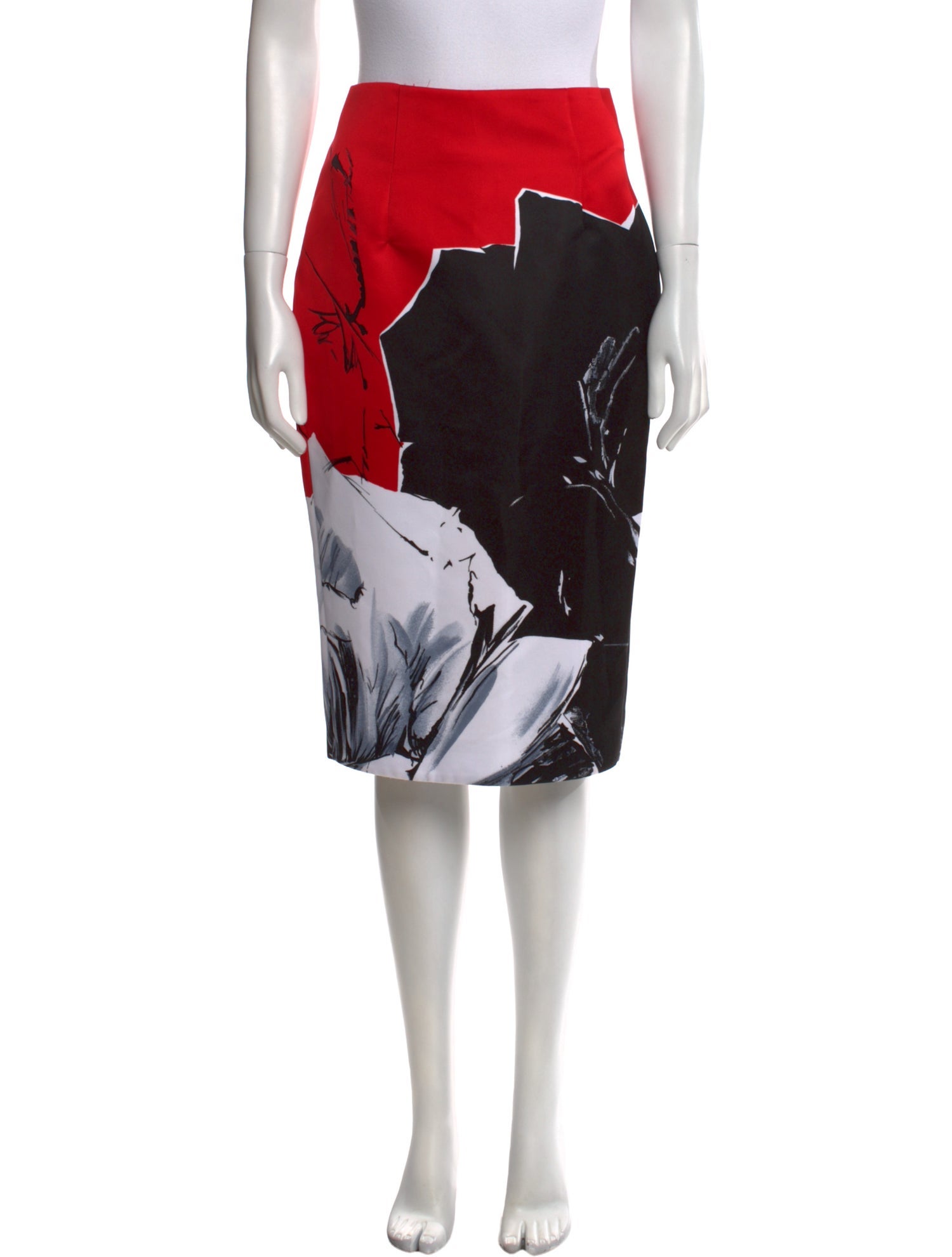 Prabal Gurung Graphic Print Knee-Length Skirt