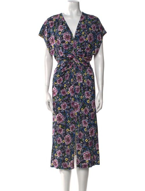 Prabal Gurung Floral Print Midi Length Dress