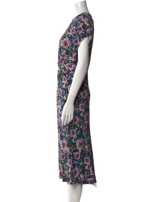 Prabal Gurung Floral Print Midi Length Dress