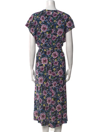 Prabal Gurung Floral Print Midi Length Dress
