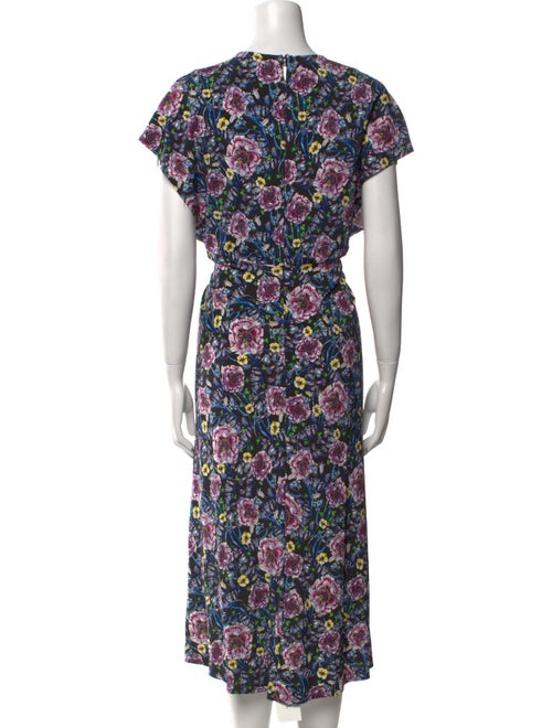 Prabal Gurung Floral Print Midi Length Dress