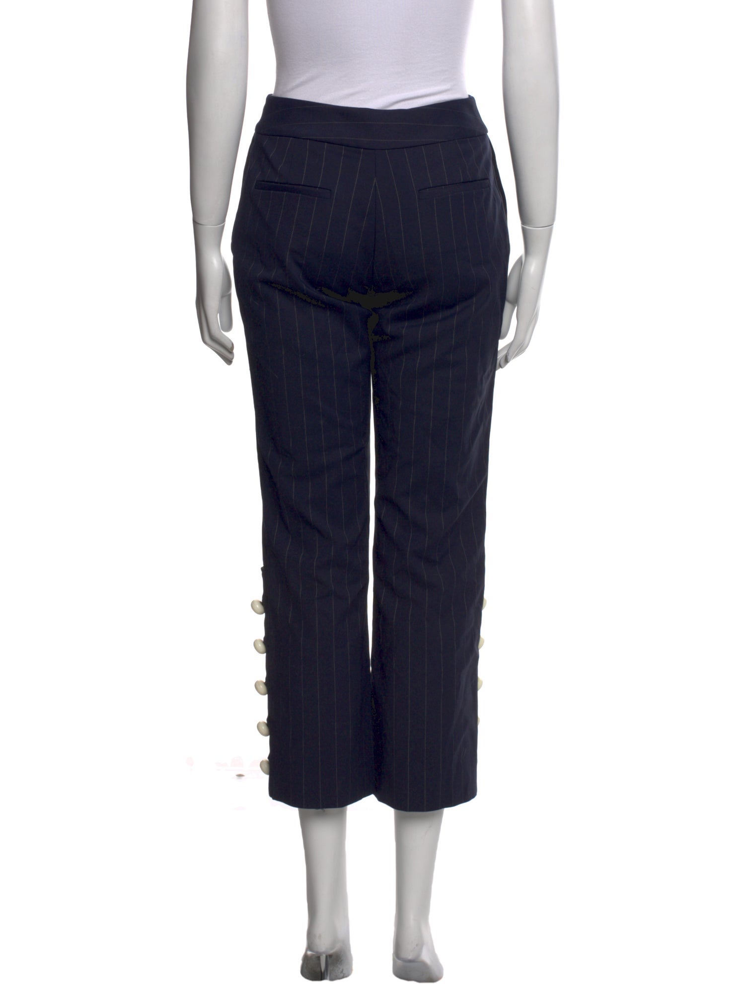 Prabal Gurung Leather Straight Leg Pants
