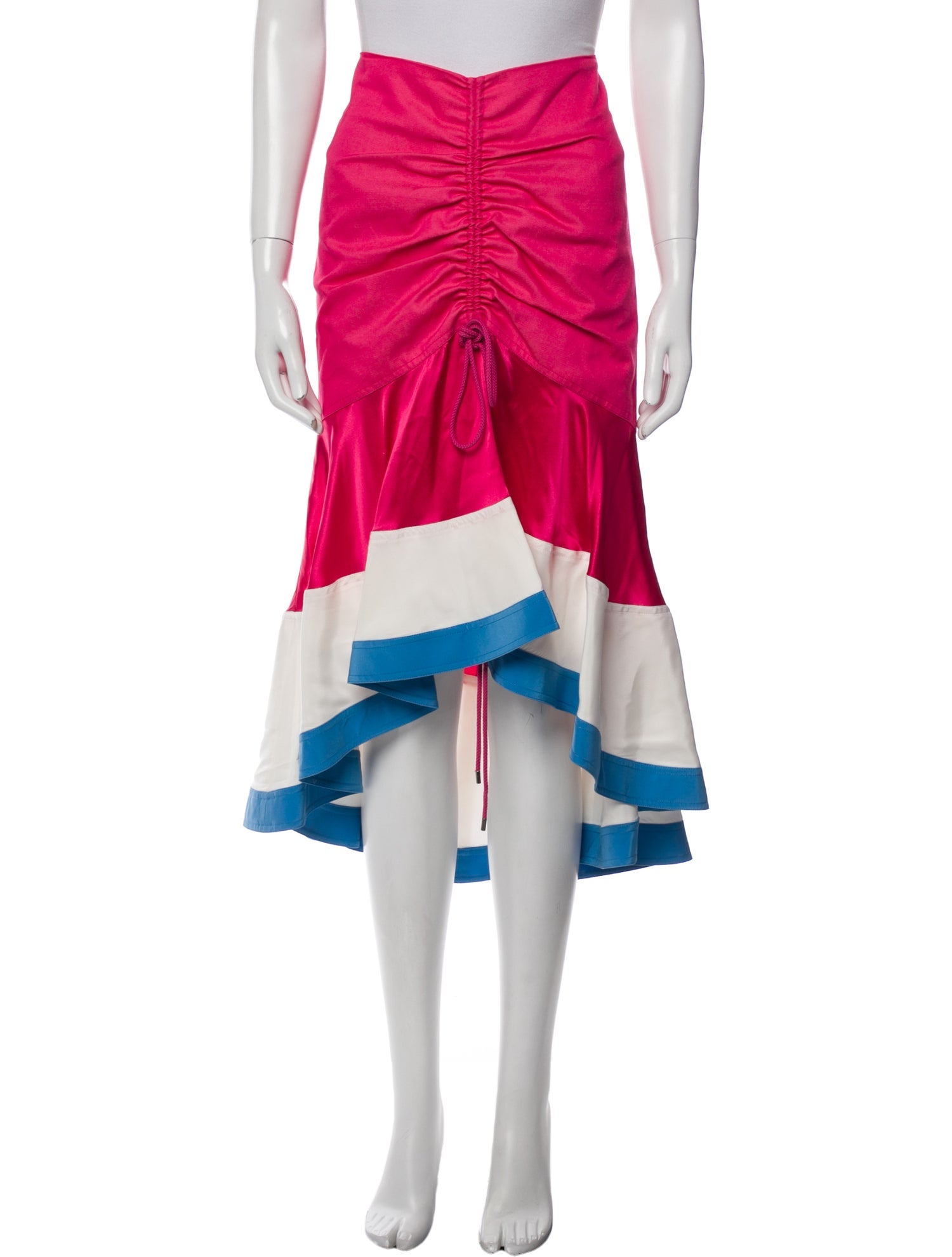Prabal Gurung Colorblock Pattern Midi Length Skirt