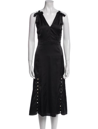 Prabal Gurung V-Neck Midi Length Dress