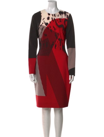 Prabal Gurung Colorblock Pattern Knee-Length Dress