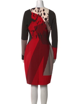 Prabal Gurung Colorblock Pattern Knee-Length Dress