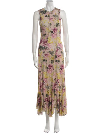 Prabal Gurung Floral Print Long Dress