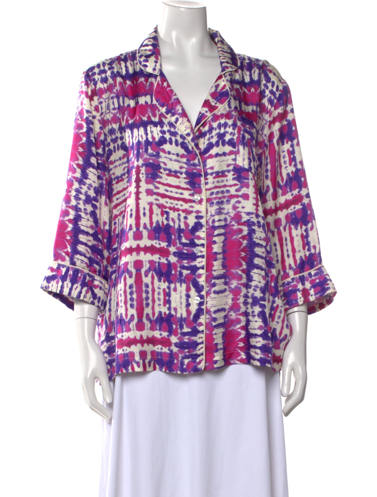 Prabal Gurung Silk Printed Blouse