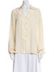 Prabal Gurung Silk Long Sleeve Button-Up Top