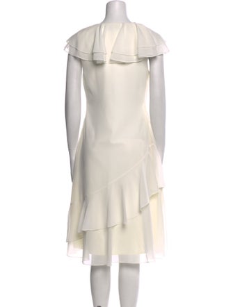 Prabal Gurung V-Neck Midi Length Dress