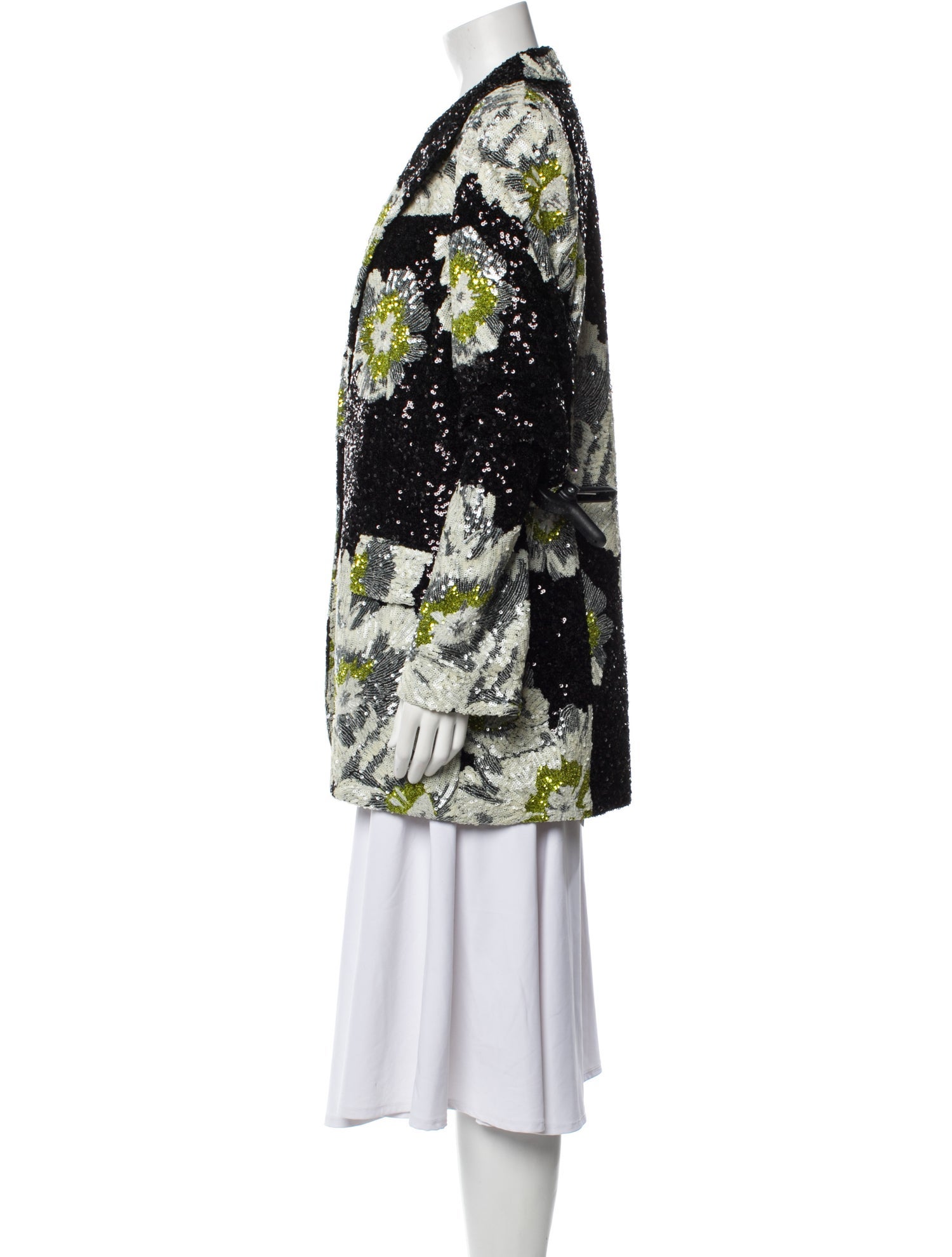 Prabal Gurung Silk Floral Print Jacket