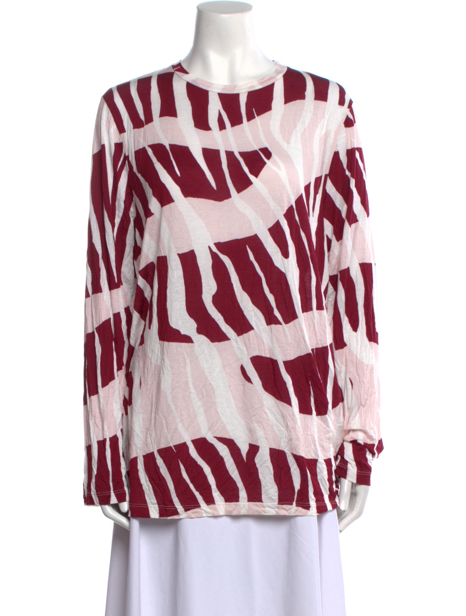 Prabal Gurung Printed Crew Neck Tunic