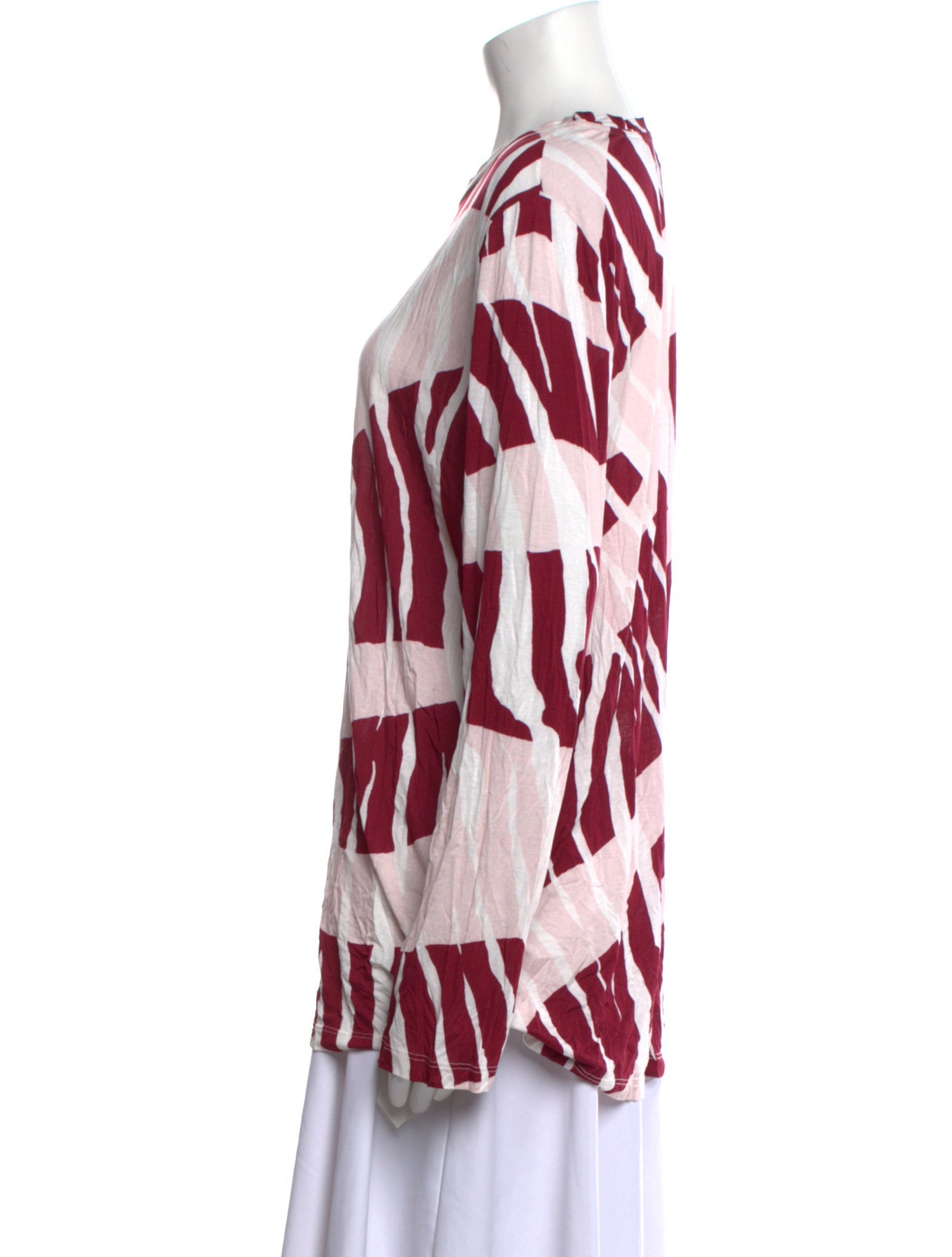 Prabal Gurung Printed Crew Neck Tunic