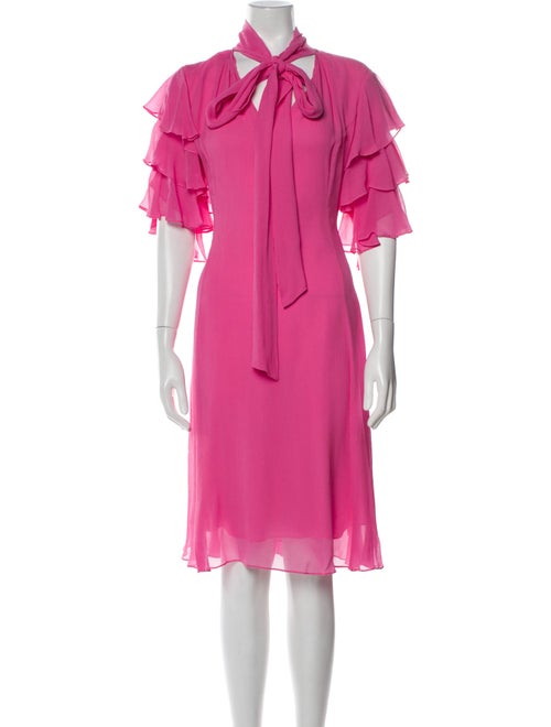 Prabal Gurung Mock Neck Midi Length Dress