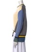 Prabal Gurung Colorblock Pattern Crew Neck Sweater
