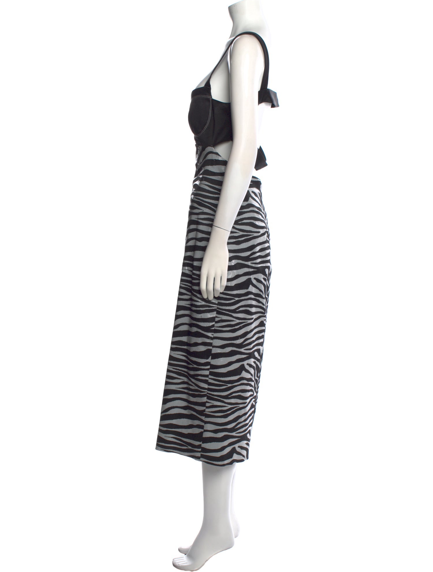 Prabal Gurung Animal Print Long Dress