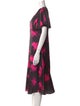Prabal Gurung Floral Print Midi Length Dress
