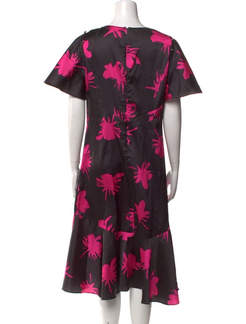 Prabal Gurung Floral Print Midi Length Dress