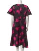 Prabal Gurung Floral Print Midi Length Dress
