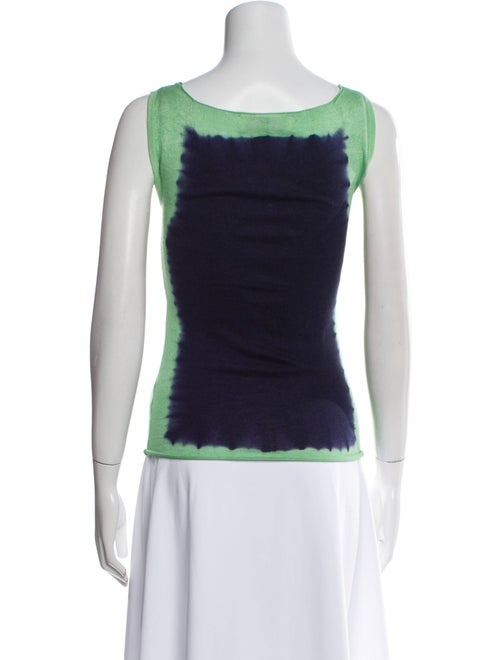 Prabal Gurung Silk Tie-Dye Print Top