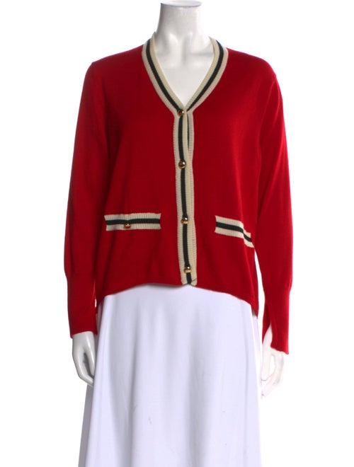 Prabal Gurung Virgin Wool V-Neck Sweater