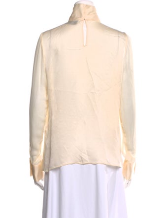 Prabal Gurung Silk Mock Neck Blouse