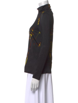 Prabal Gurung Printed Turtleneck Top