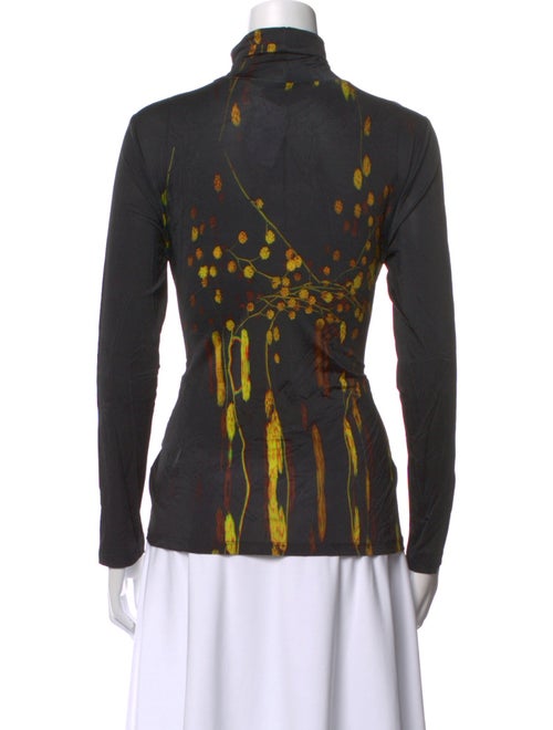 Prabal Gurung Printed Turtleneck Top