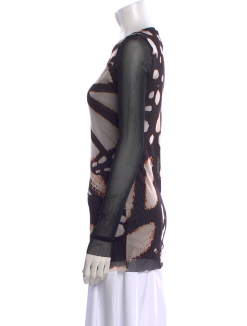 Prabal Gurung Printed Bateau Neckline Tunic
