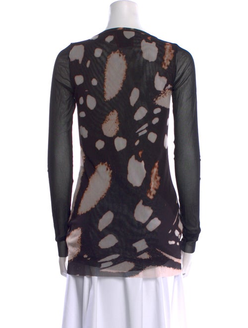 Prabal Gurung Printed Bateau Neckline Tunic