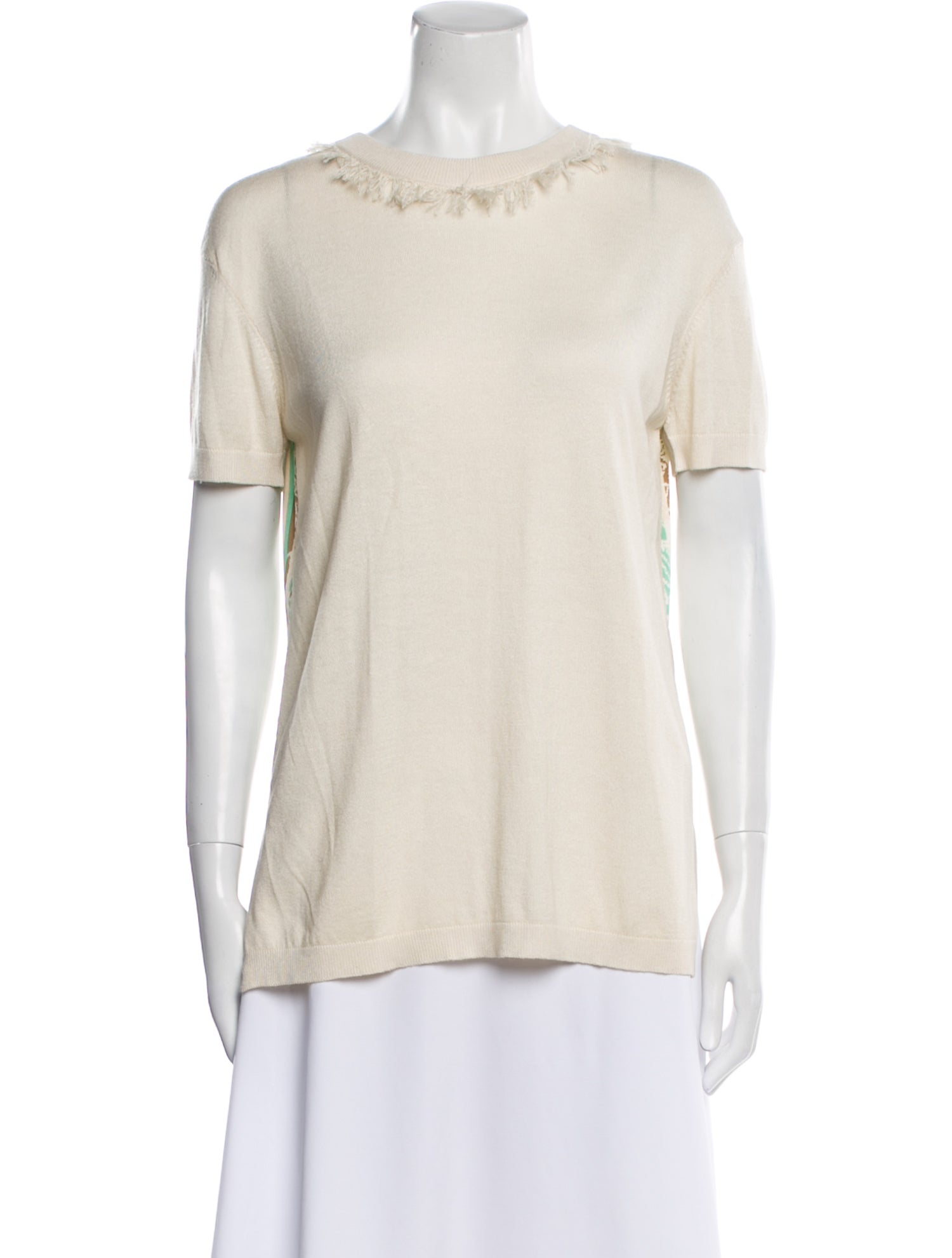 Prabal Gurung Silk Bateau Neckline Sweater