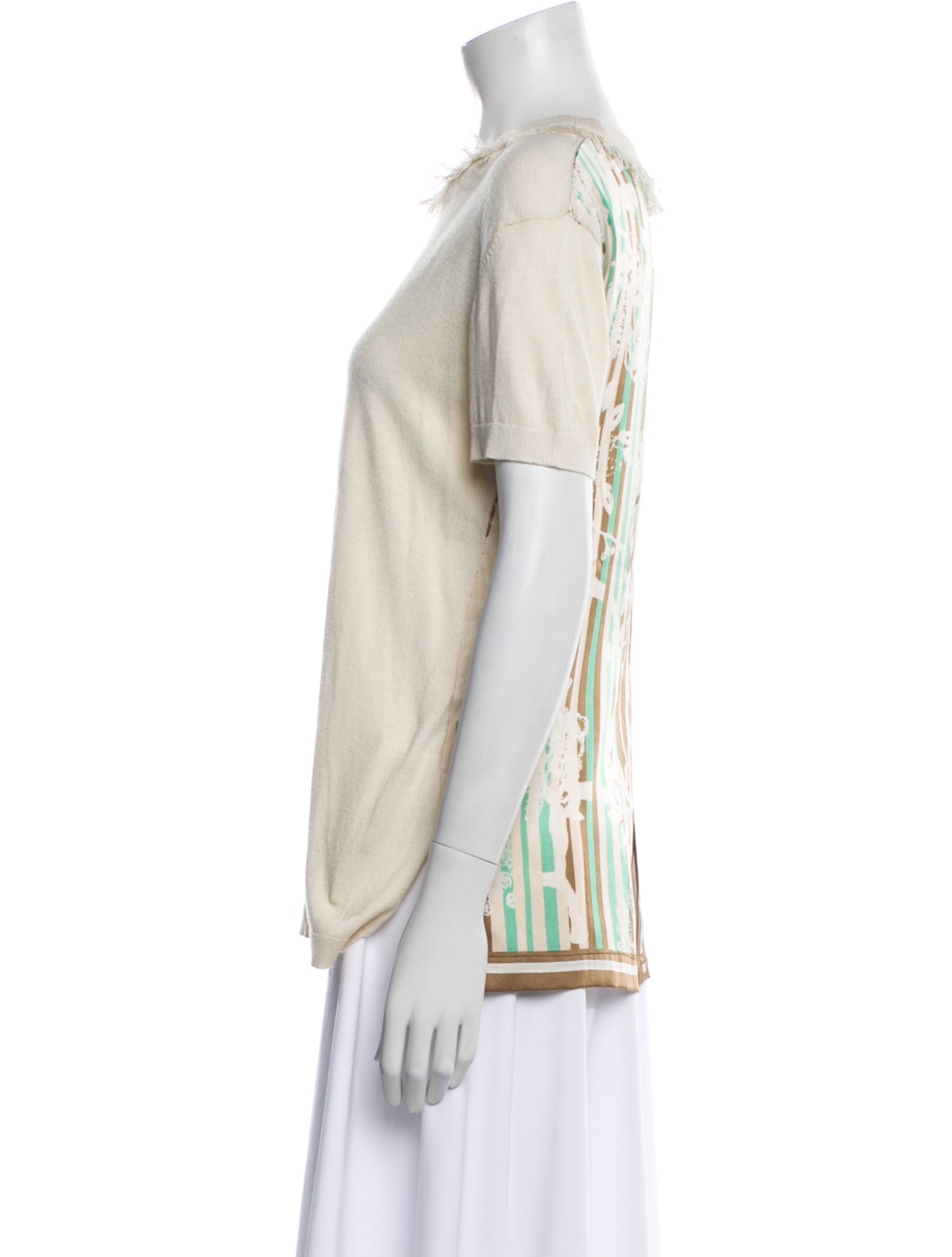 Prabal Gurung Silk Crew Neck Sweater