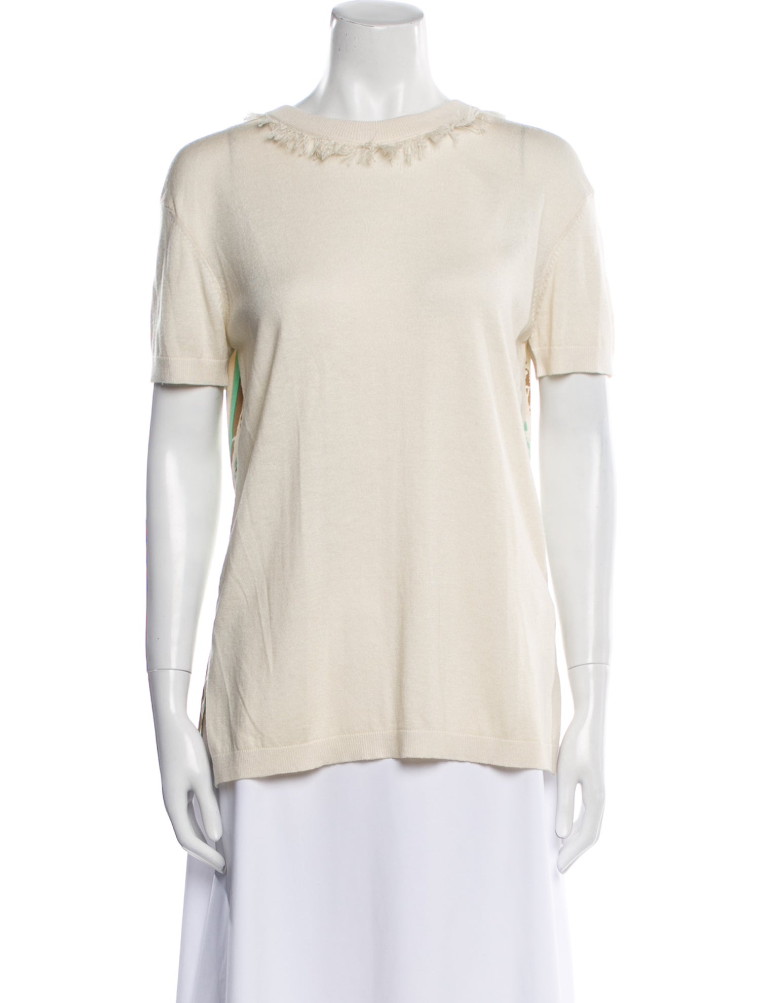 Prabal Gurung Silk Crew Neck Sweater