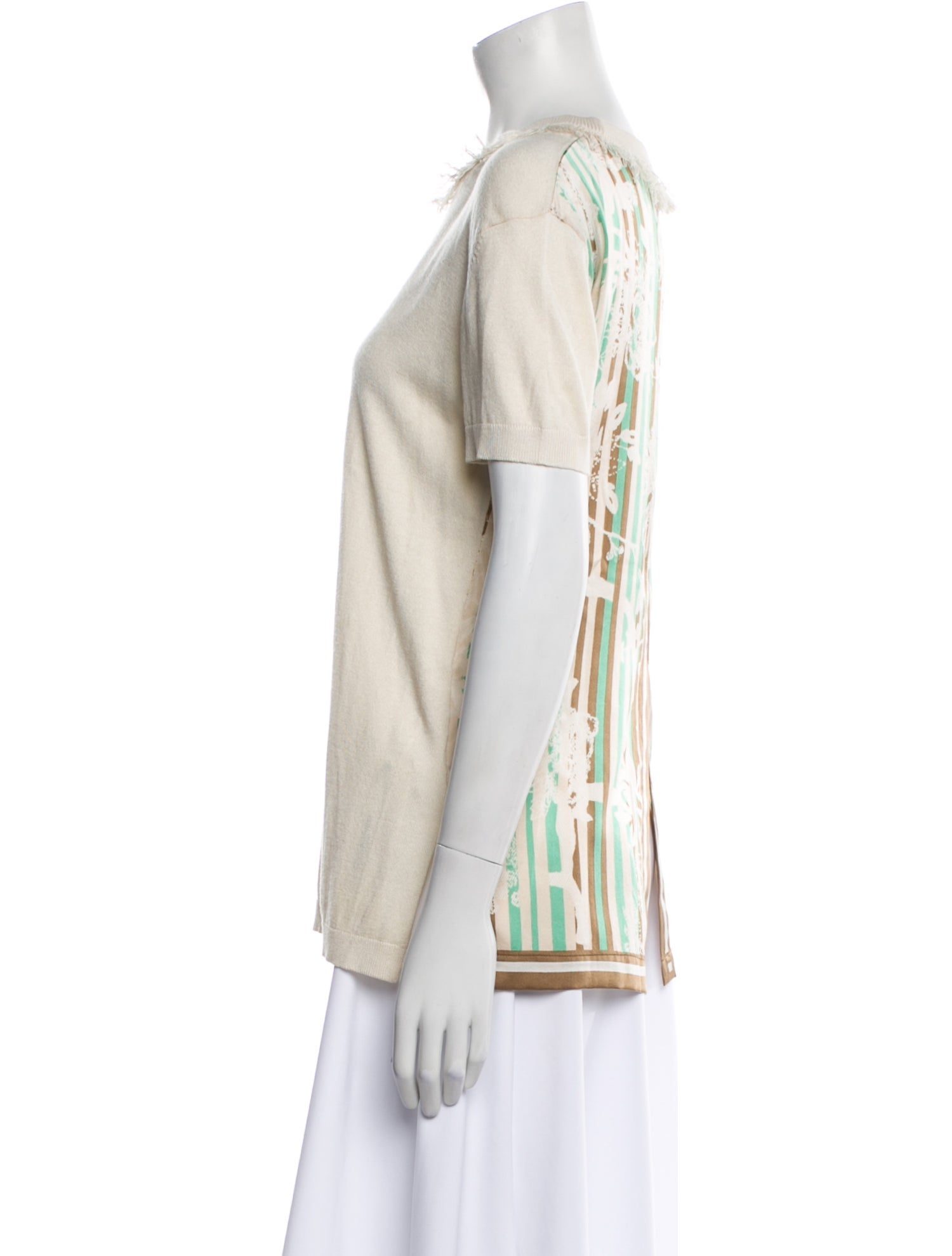 Prabal Gurung Silk Crew Neck Sweater