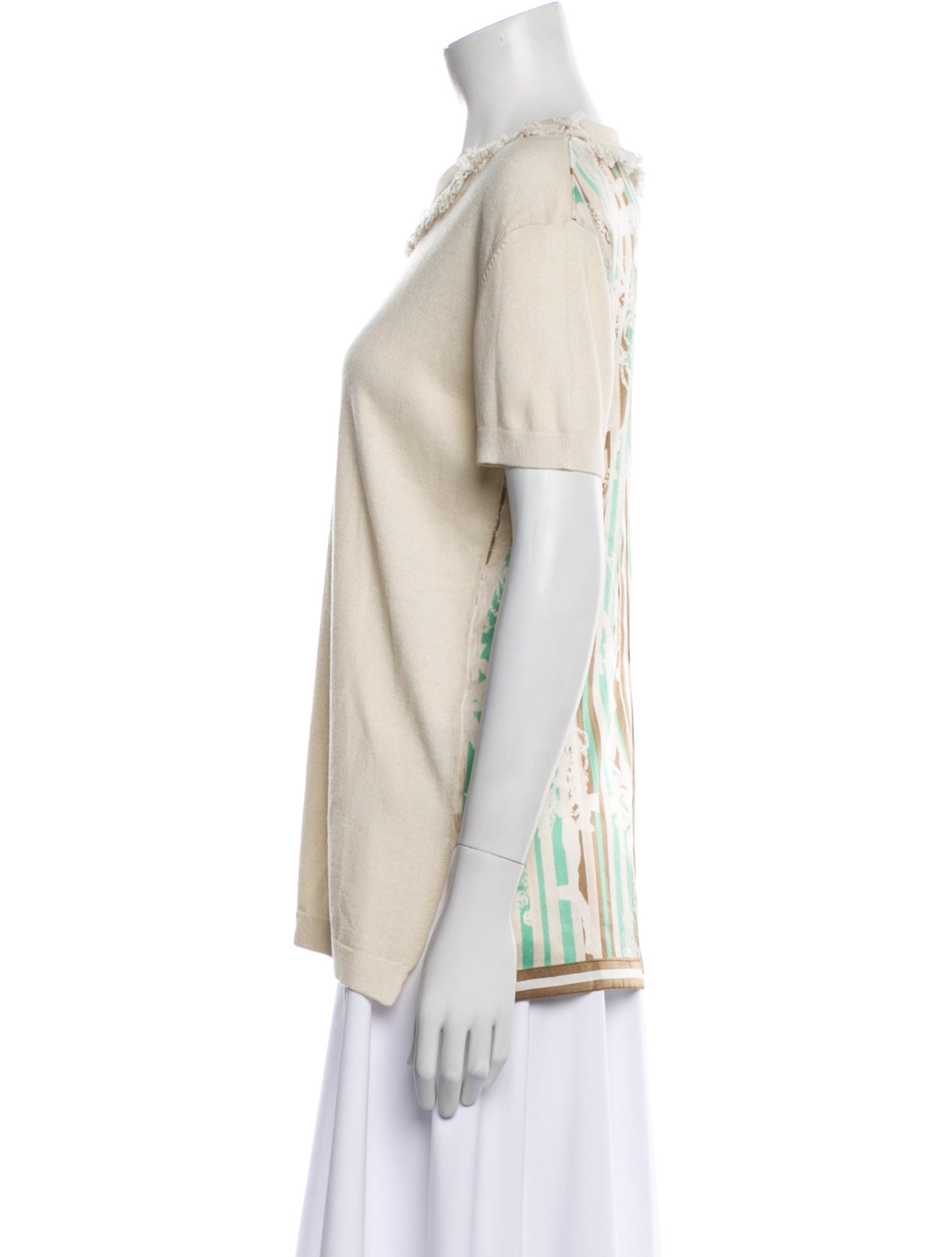 Prabal Gurung Silk Crew Neck Sweater