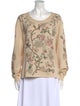 Prabal Gurung Wool Floral Print Sweater