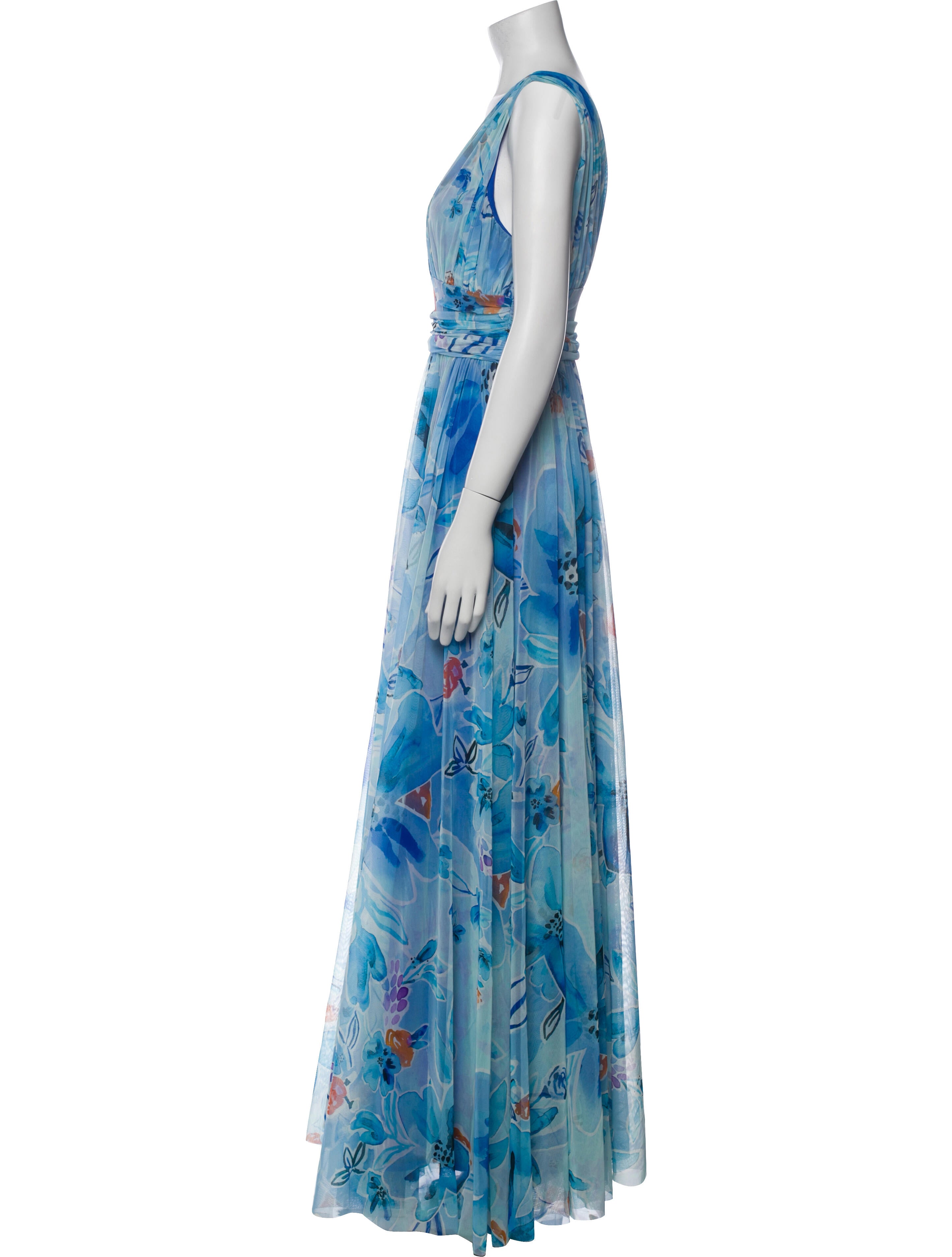 Prabal Gurung Floral Print Long Dress
