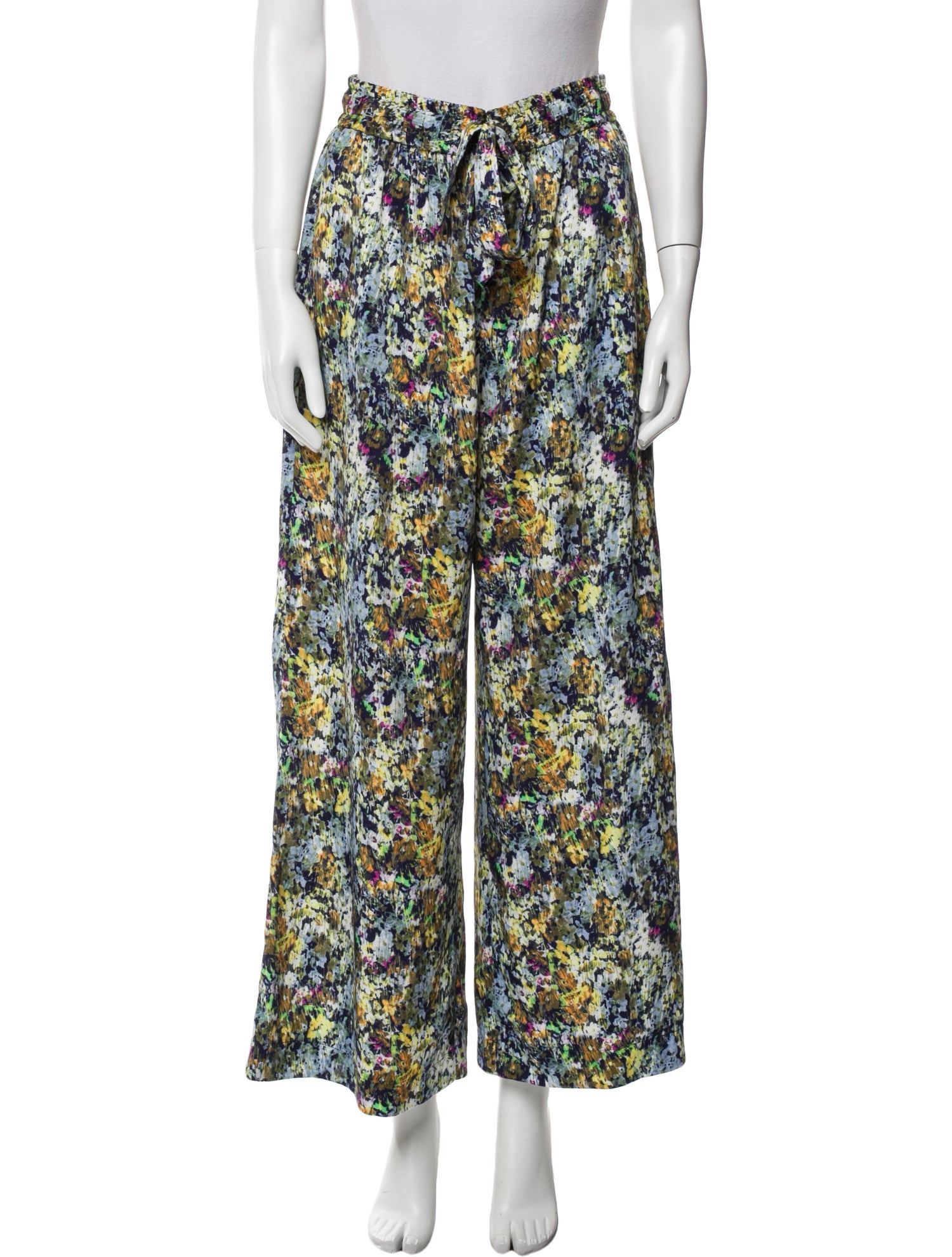 Prabal Gurung Floral Print Wide Leg Pants