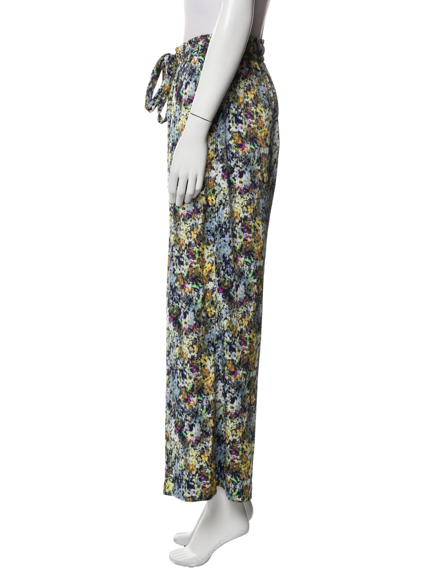 Prabal Gurung Floral Print Wide Leg Pants