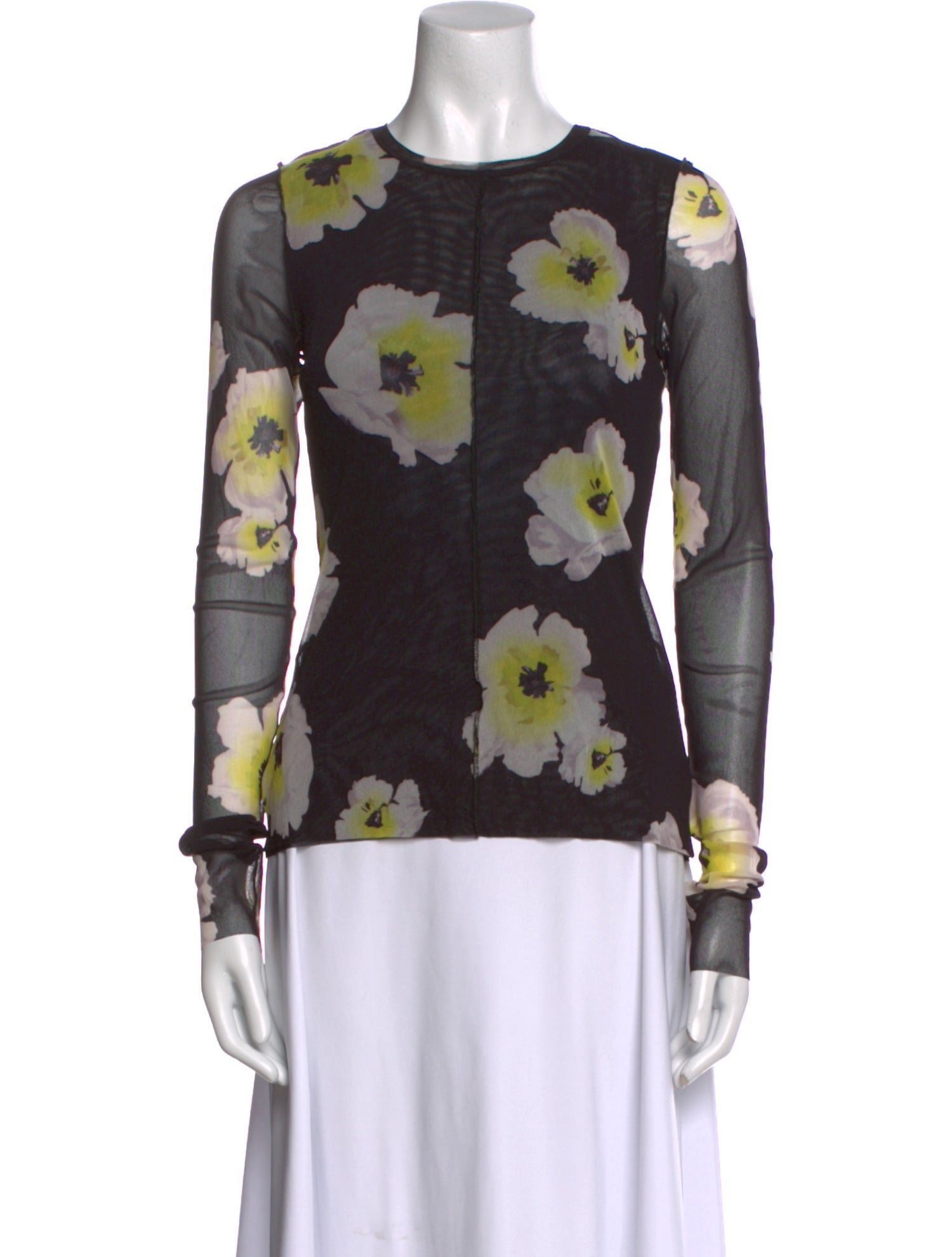 Prabal Gurung Floral Print Crew Neck Sweatshirt