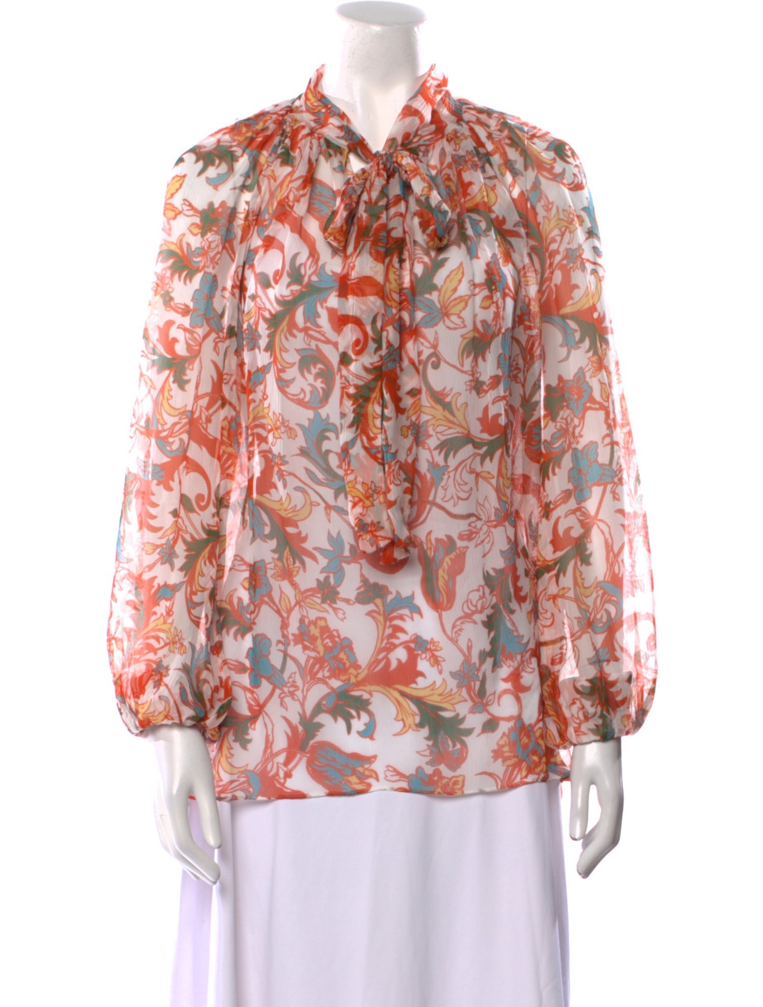 Prabal Gurung Silk Printed Polo