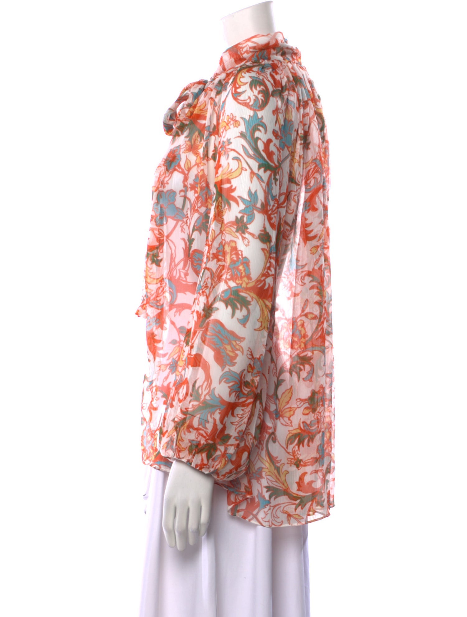 Prabal Gurung Silk Printed Polo