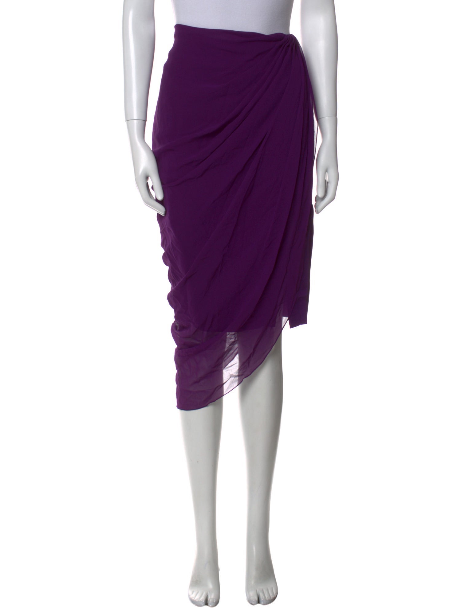 Prabal Gurung Silk Midi Length Skirt