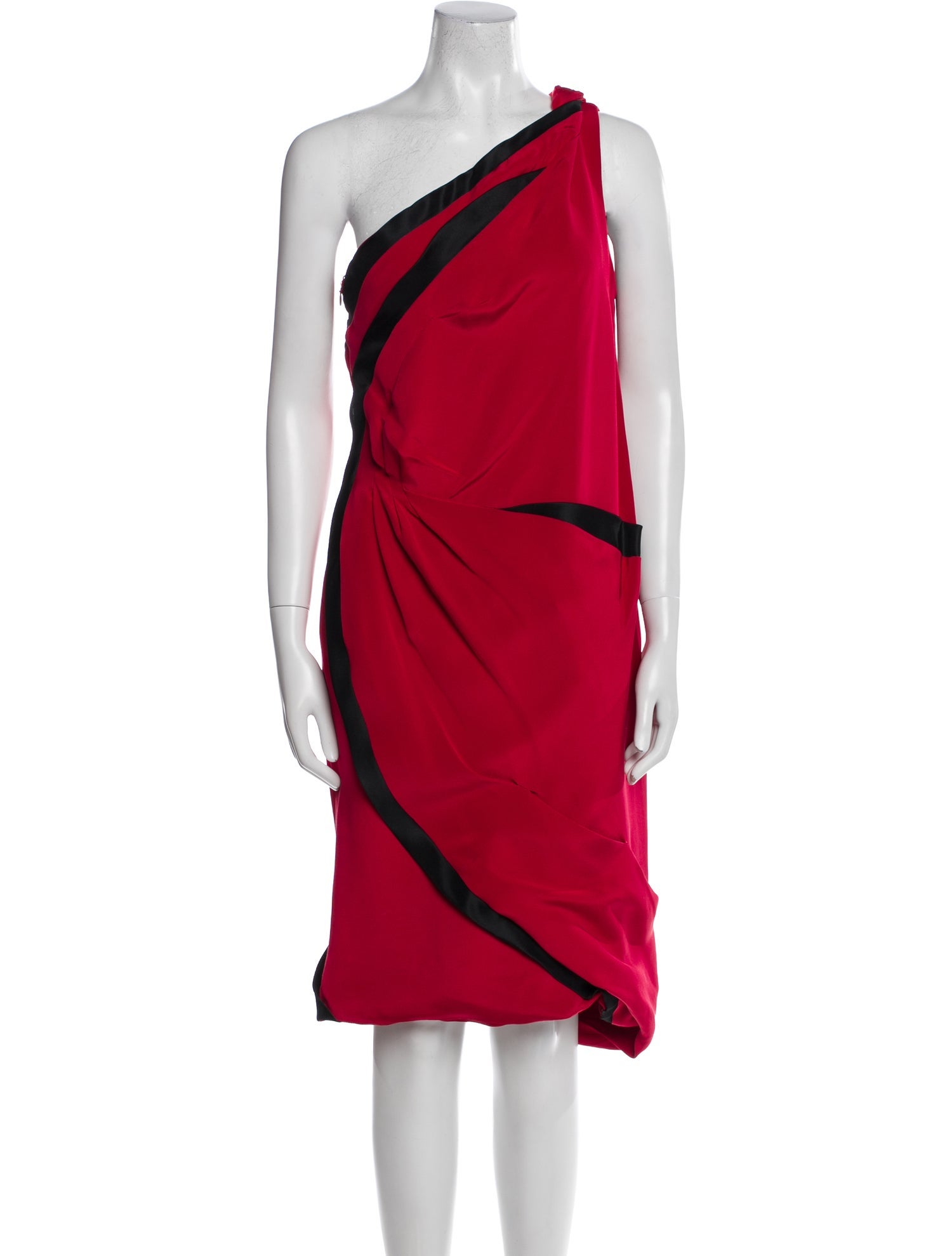 Prabal Gurung One-Shoulder Knee-Length Dress