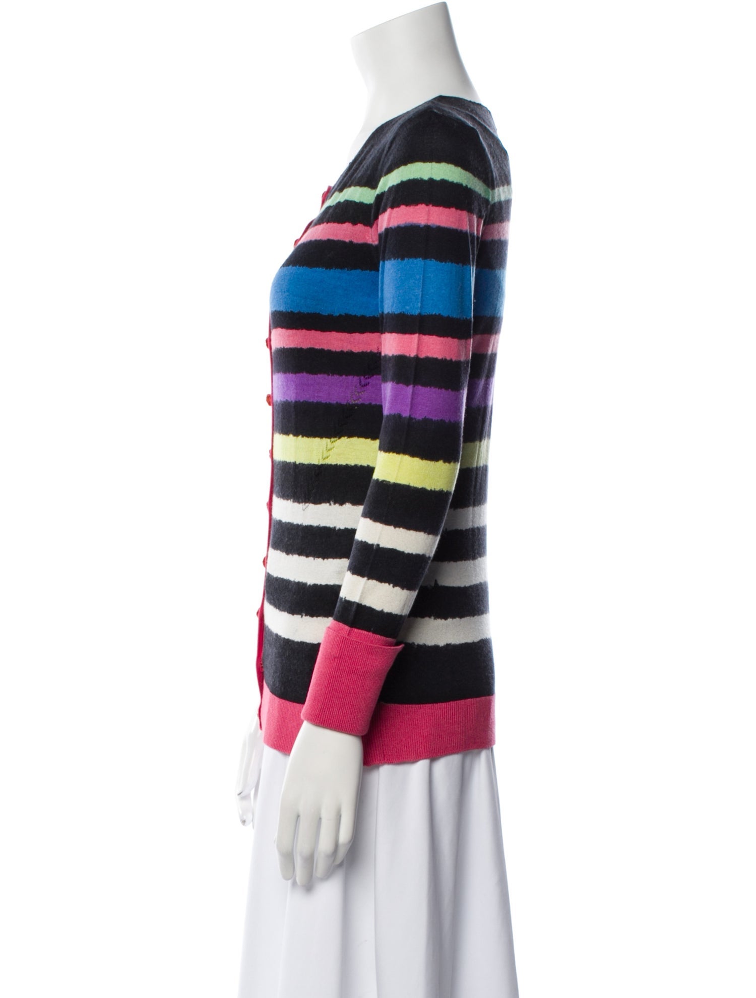Prabal Gurung Silk Striped Sweater w/ Tags