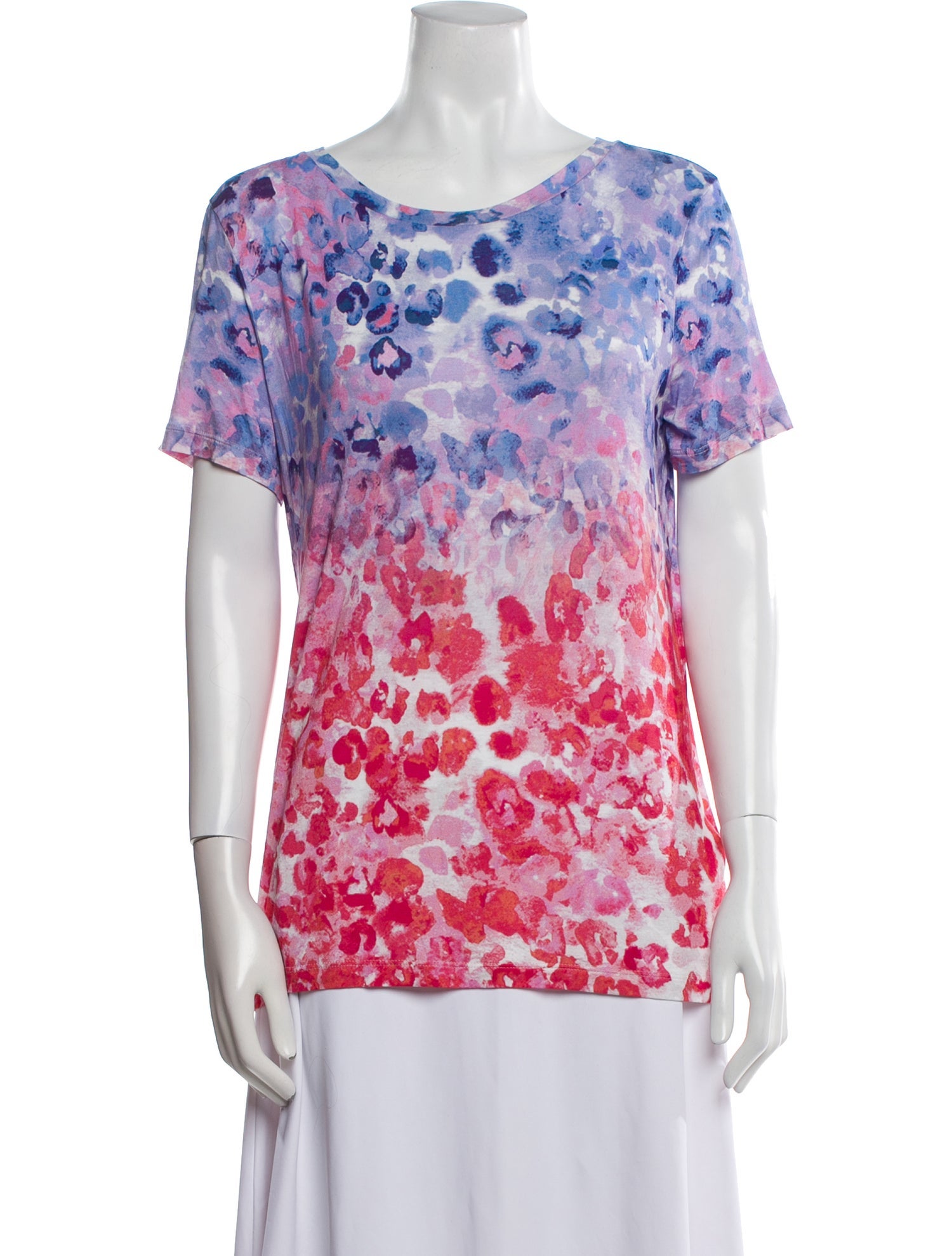 Prabal Gurung Printed Scoop Neck T-Shirt w/ Tags