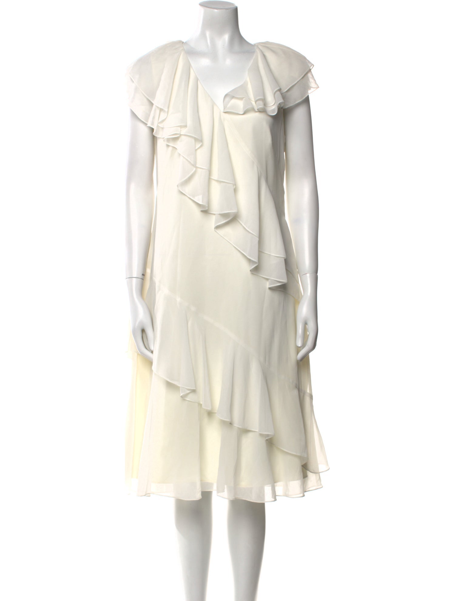 Prabal Gurung V-Neck Midi Length Dress